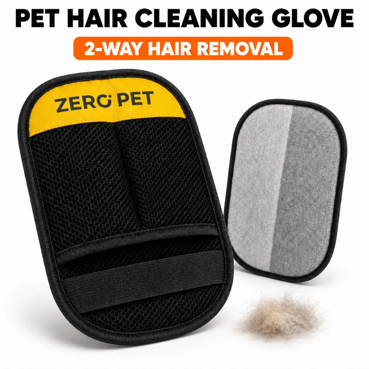 Enhanced Reusable Pet Hair Removal Mitt for Upholstery, Carpets, and Vehicle Interiors