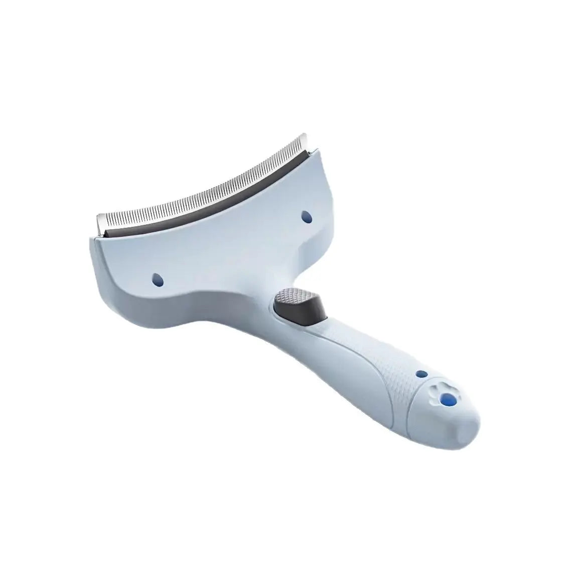 Pet Deshedding Brush for Cats and Dogs | Self-Cleaning Undercoat Remover with Safe Curved Blade, Reduces Shedding by 90%, Ergonomic Anti-Slip Grip Grooming Tool
