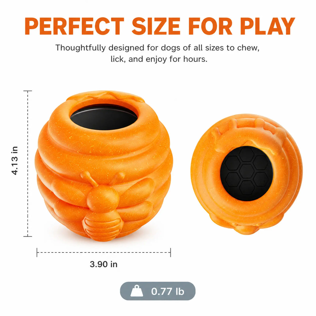 3-in-1 Honey Jar Dog Toy - Versatile Freezable Lick Bowl, Treat Dispenser, and Chew-Resistant Enrichment Toy with Two Detachable Cups for Daily Play and Outdoor Adventures