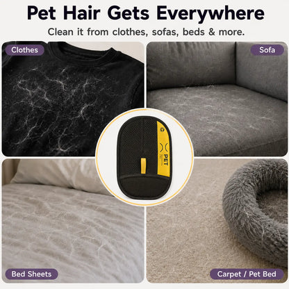 Electrostatic Pet Hair Removal Glove for Dogs and Cats - Reusable Multi-Surface Lint Cleaning Tool for Sofas, Clothes, Beds, and Car Seats