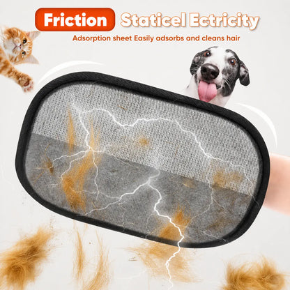 Enhanced Reusable Pet Hair Removal Mitt for Upholstery, Carpets, and Vehicle Interiors