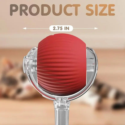 Interactive USB-Charged Rolling Ball Cat Toy with Teasing Stick - Durable and Safe Anti-Boredom Supplies for All Breeds