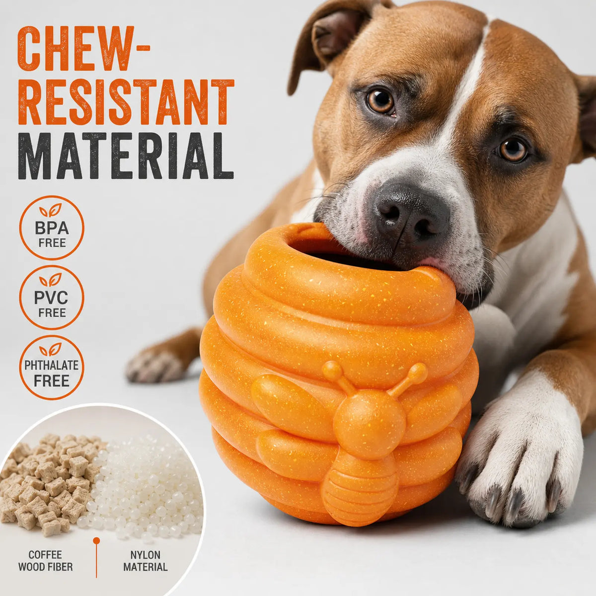 3-in-1 Honey Jar Dog Toy - Versatile Freezable Lick Bowl, Treat Dispenser, and Chew-Resistant Enrichment Toy with Two Detachable Cups for Daily Play and Outdoor Adventures